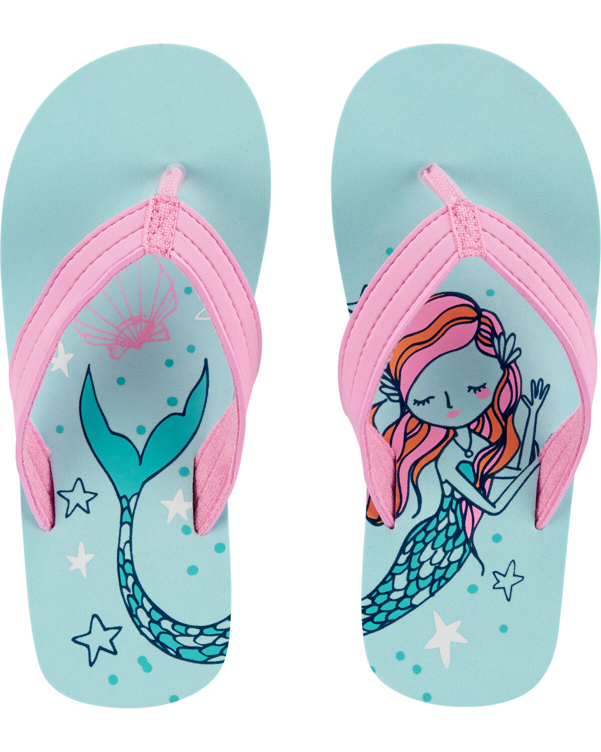 Multi OshKosh Mermaid Flip Flops | carters.com