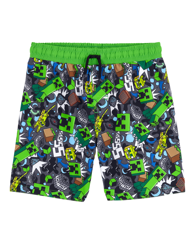 Kid Minecraft TM Swim Trunks, image 1 of 3 slides