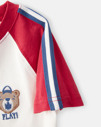 Baby Boy Bear Short-Sleeve Graphic Tee - White, 