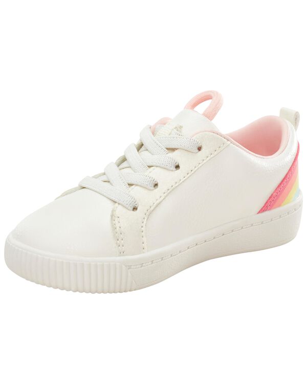 White Toddler Rainbow Sneakers | carters.com
