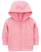 Baby Zip-Front French Terry Hoodie, image 1 of 3 slides