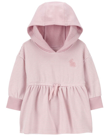 Baby Striped Hooded Dress, 