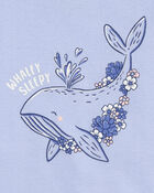 Baby 4-Piece Floral & Whale-Print Pajamas Set, image 3 of 3 slides