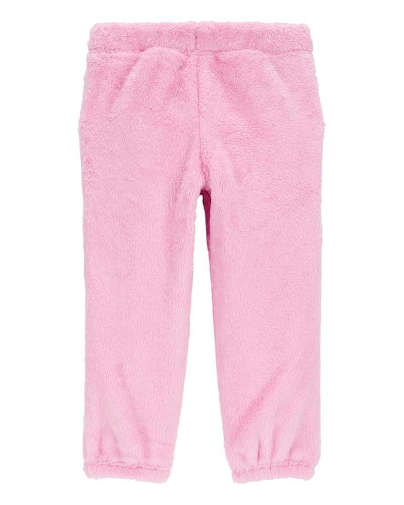 Toddler Velour Joggers - Pink, image 4 of 6 slides