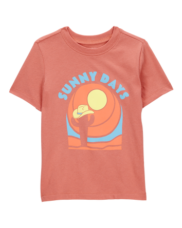 Toddler Sunny Days Short-Sleeve Graphic Tee - Orange, 