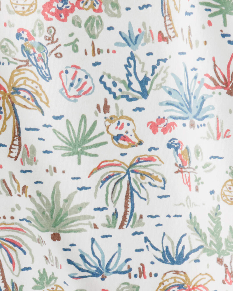Toddler 2-Piece Organic Cotton Tropical Paradise Print Set, image 4 of 4 slides