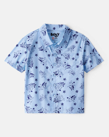 Toddler Bluey Short-Sleeve Shirt - Blue, 