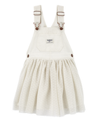 Toddler Sparkly Tulle & Denim Jumper Dress , image 1 of 4 slides