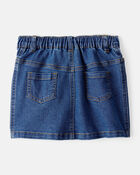 Baby Bluey Embroidered Denim Skirt - Blue, image 3 of 5 slides