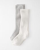 Toddler 2-Pack Socks Made With Organic Cotton, image 1 of 3 slides
