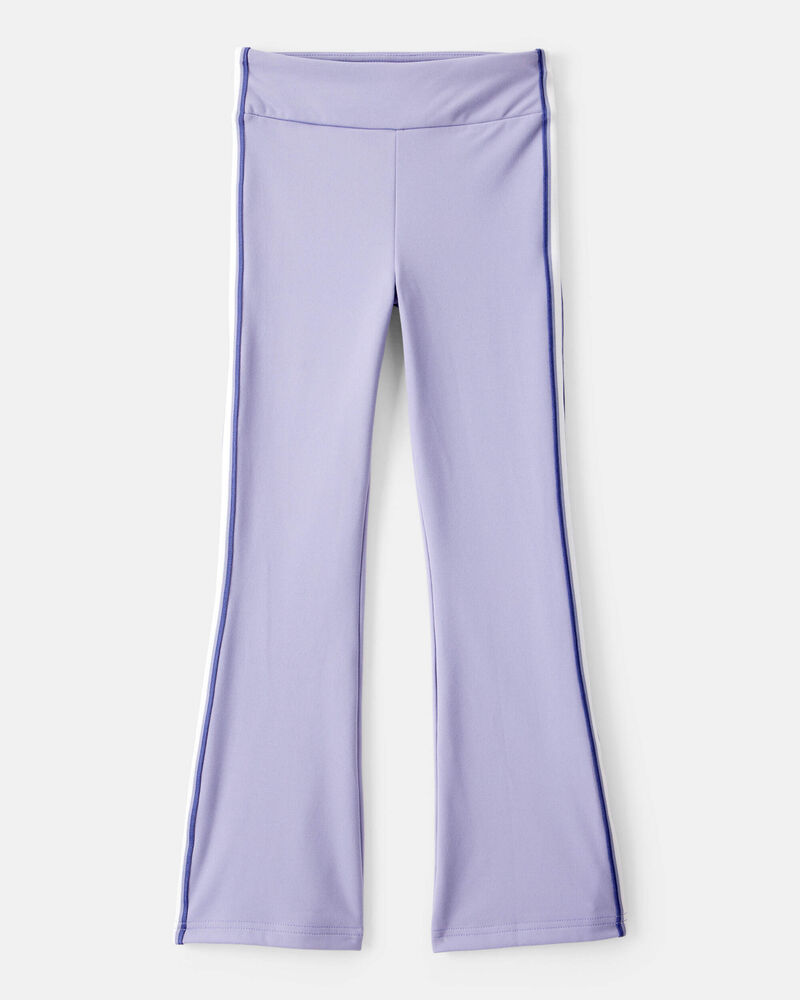 Girls Knit Flare Active Pants - Blue, image 1 of 5 slides