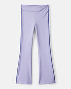 Girls Knit Flare Active Pants - Blue, image 1 of 5 slides