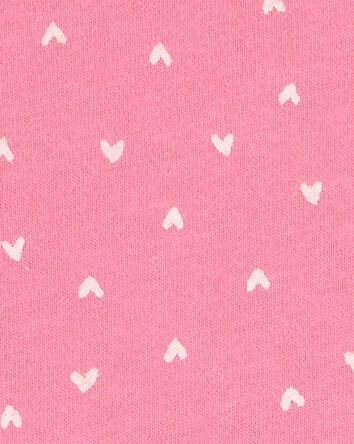 Hearts Peplum Short-Sleeve Tee - Pink, 