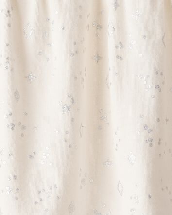 Baby Girl Sparkle Top - Ivory, 