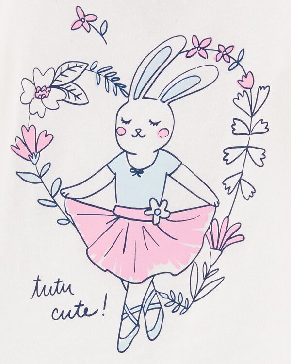 Kid Ballerina Bunny Graphic Tee