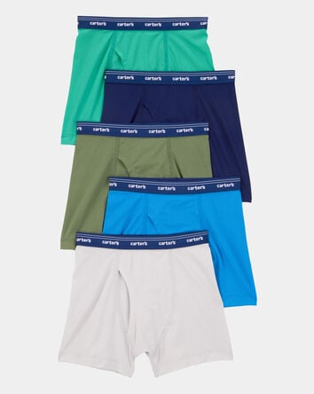 Toddler Boy 5-Pack Active Mesh Boxer Briefs Underwear, 