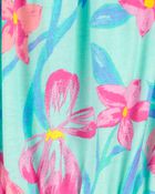 Kid 2-Piece Floral Print Ruffle Tank & Linen Shorts Set
, image 2 of 4 slides