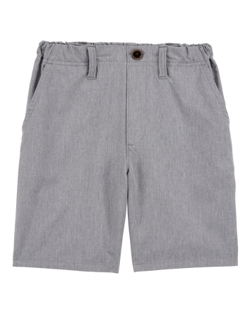 Boys Active Pull-On Uniform Shorts - Grey, 