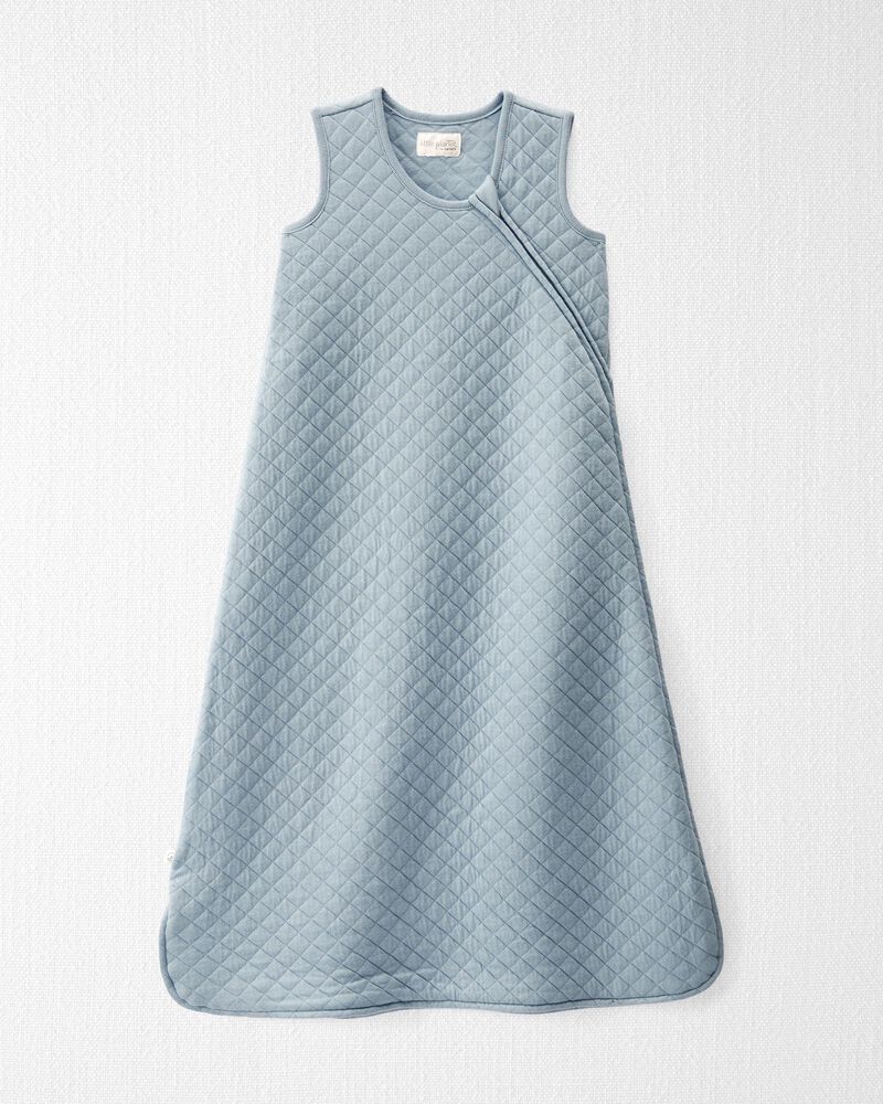 Baby Double Knit Zip Wearable Blanket in Blue Creek, image 1 of 5 slides