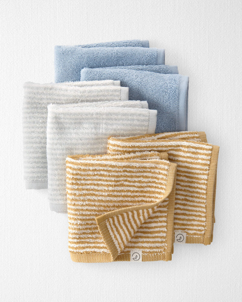 Baby 6-Pack Organic Cotton Washcloths, image 1 of 4 slides