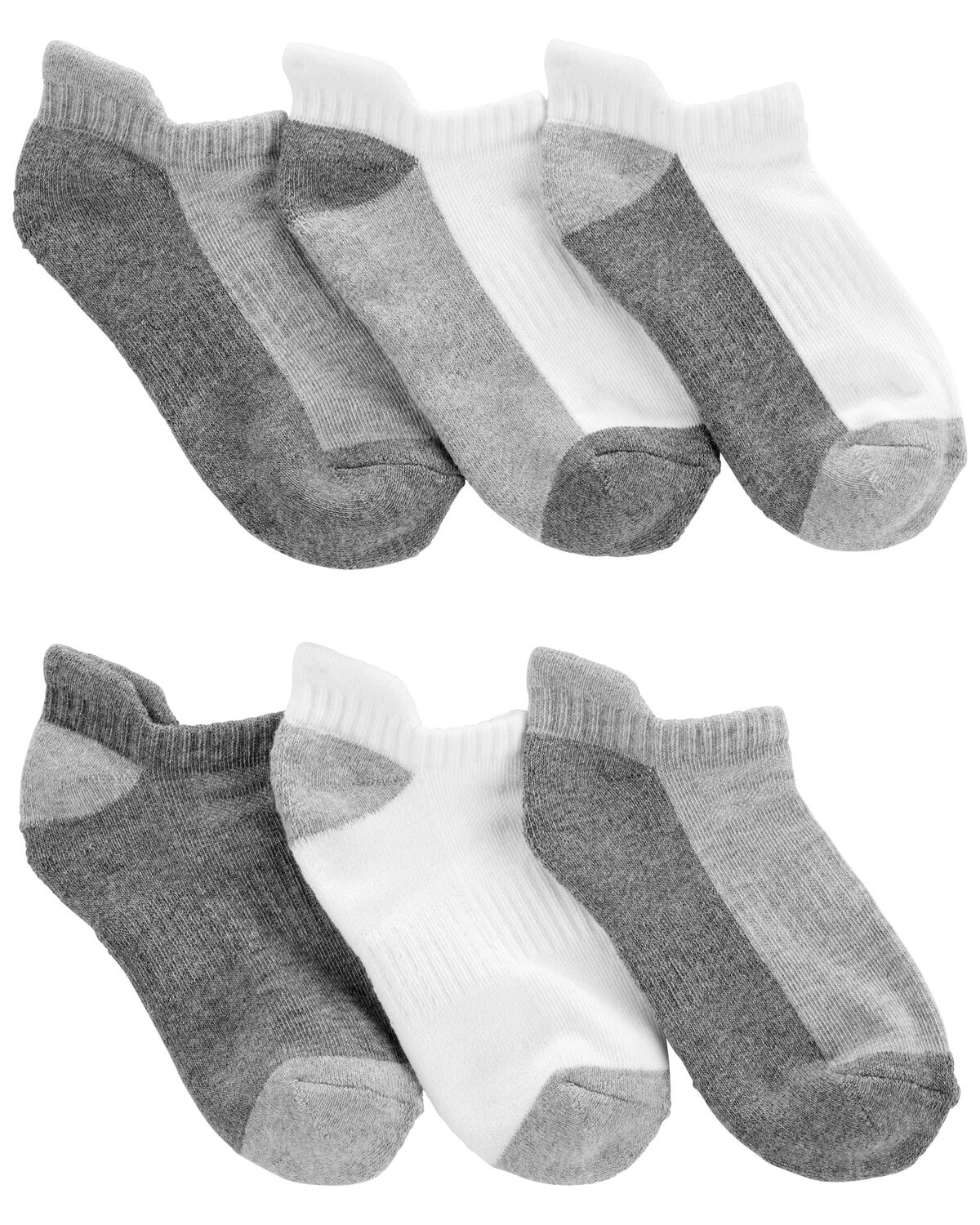 Grey Kid 6-Pack Ankle Socks | carters.com