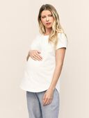 Sweet Cream - Adult Women's Maternity Loose-Fit Tee
