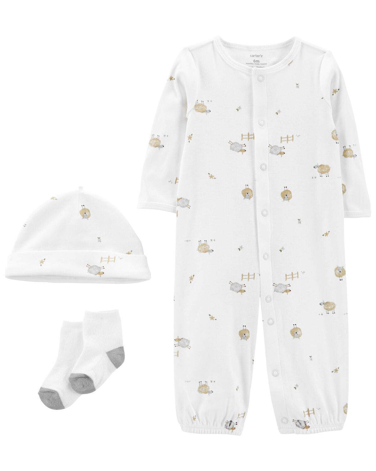 Multi Baby 3Piece Converter Gown Set