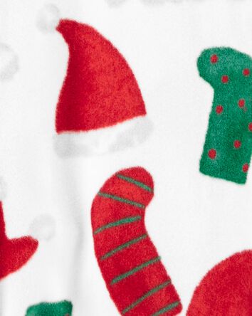 Baby 1-Piece Santa Fleece Footie Pajamas, 