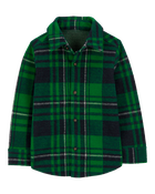 Baby Plaid Jacquard Button-Down Shirt, image 1 of 3 slides