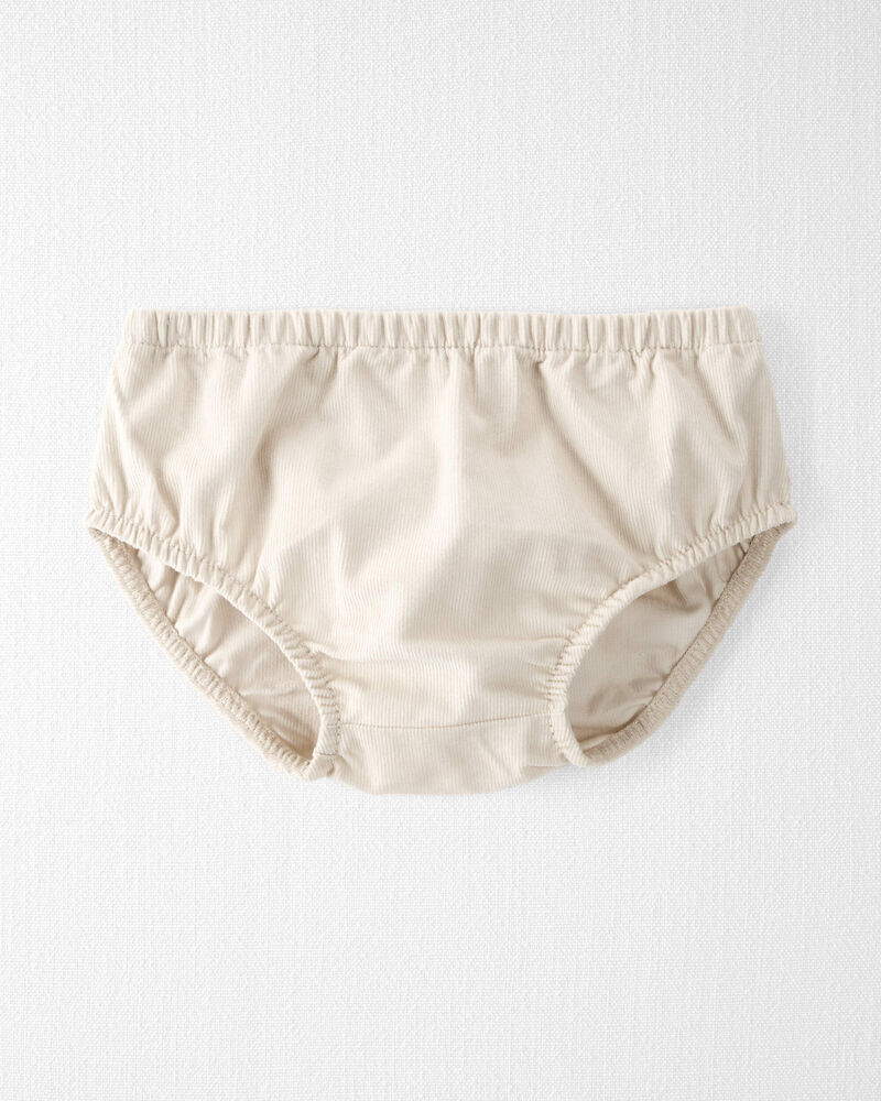 Baby Organic Cotton Corduroy Pocket Dress in Toasted Wheat, image 3 of 6 slides