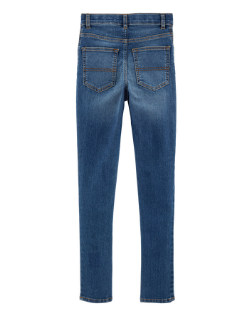 Kid Medium Blue Wash Skinny-Leg Jeans, 