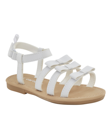 Toddler Strappy Sandals - White, 