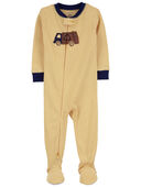 Yellow - Baby 1-Piece Recycle 100% Snug Fit Cotton Footie Pajamas