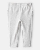 Baby 2-Pack Ruffle-Detail Cotton Pants - Grey/Pink, image 2 of 10 slides