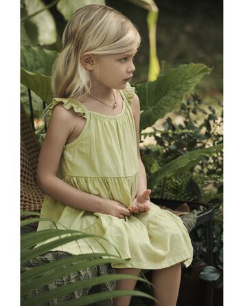 Toddler Tiered Sundress Made with LENZING™ ECOVERO™ and Linen, 
