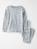 Beach Seagull Print - Toddler Organic Cotton Pajamas Set