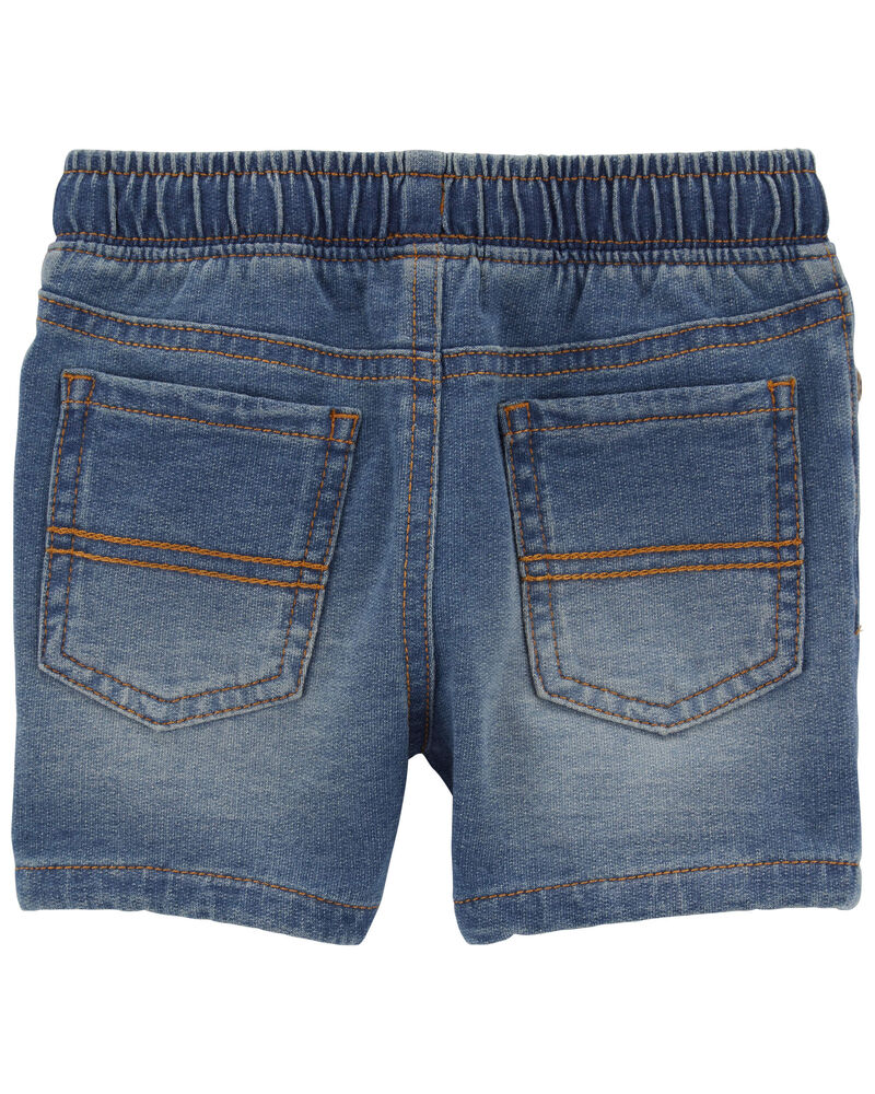 Baby Pull-On Denim Shorts, image 2 of 3 slides