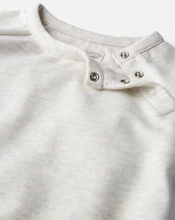 Toddler 2-Pack Fleece Shirts Made with Organic Cotton, 