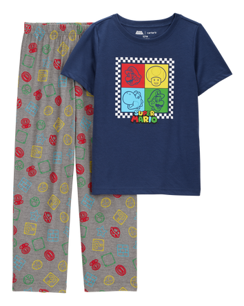 Kid Super Mario Bros™ Loose Fit 2-Piece Pajamas, 