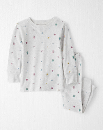 Baby Organic Cotton Pajamas in Icon Print, 