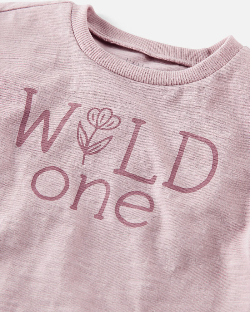 Baby Organic Cotton Wild One Ruffle Tee, image 2 of 4 slides