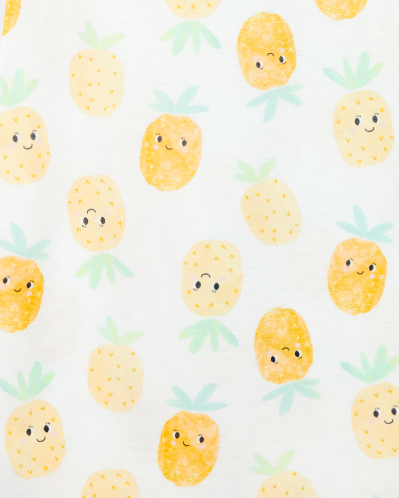 Girls 2-Pack Pineapple Nightgowns, image 2 of 4 slides