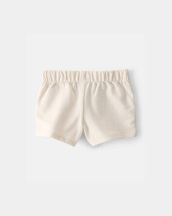Toddler Girl French Terry Shorts - Cream, 