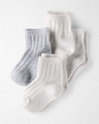 Baby 4-Pack No Slip Socks, image 1 of 3 slides