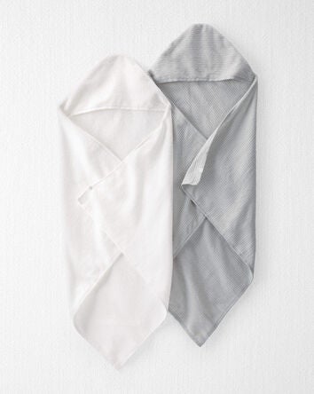 Baby 2-Pack Organic Cotton Towels, 