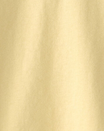 Baby Girl Heart Pocket Top - Yellow, 