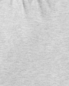 Kid 2-Pack Heather Grey & Black Cotton Stretch Leggings, image 2 of 3 slides