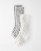 Baby 2-Pack Knee-High Socks , image 1 of 3 slides