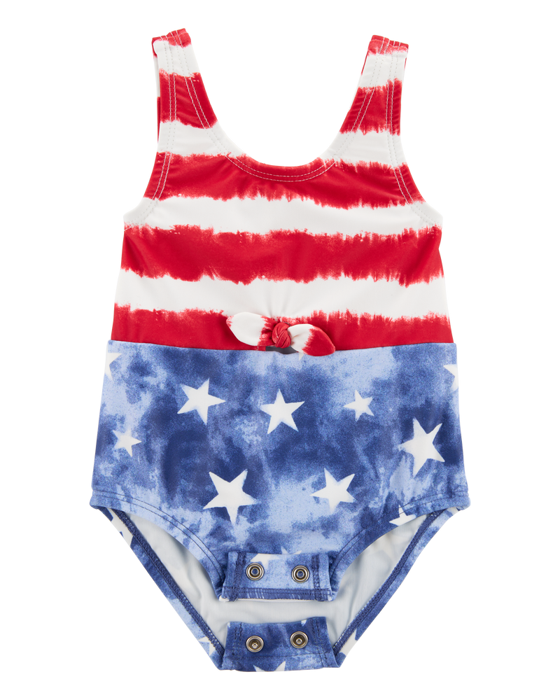 Baby 1-Piece Fourth of July  Swimsuit, image 2 of 5 slides