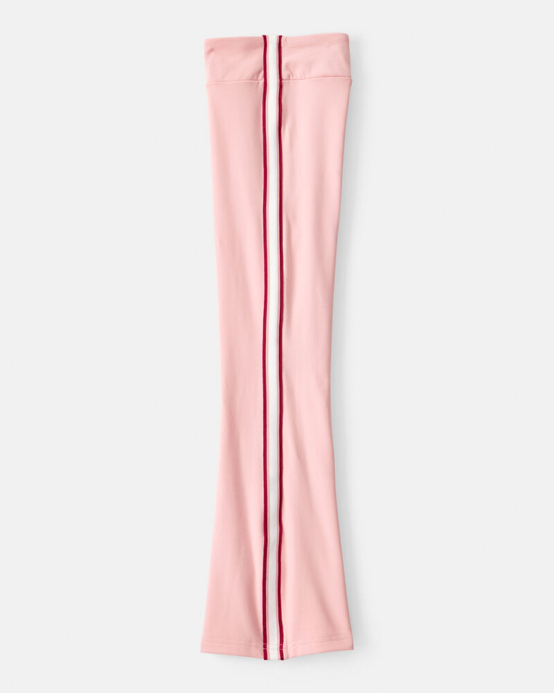 Girls Knit Flare Active Pants - Pink, image 3 of 5 slides